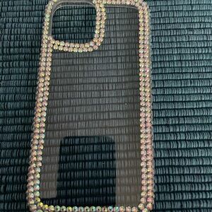 iPhone case clear with bling unknown size